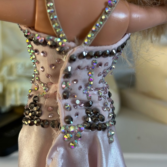 Ballroom Barbie- Lady Bravo Standard ballroom dance gown for 11 1/2 inch doll. - Picture 5 of 9